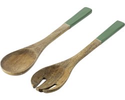 J-Line slabestek - hout - groen/naturel