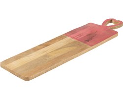 J-Line snijplank Lang - hout - roze