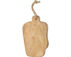 J-Line snijplank Organic Rechthoek - hout - naturel - small