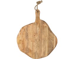 J-Line snijplank Organic Rond snijplank - hout - naturel - large