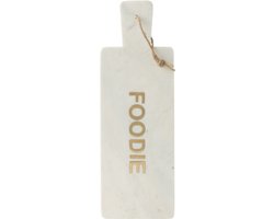 J-Line snijplank Rechthoekig Foodie Marmer - steen - wit