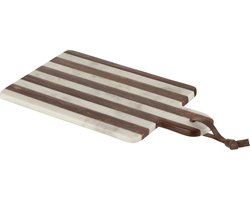 J-Line snijplank Rechthoekig Streep Marmer - steen - beige/bruin