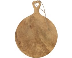 J-Line snijplank Rond Hart - hout - small