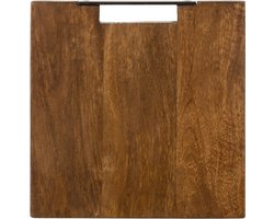 J-Line snijplank Vierkant Mango - hout - bruin - small