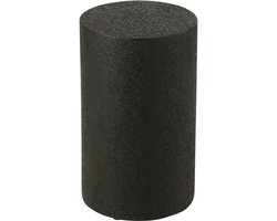 J-Line sokkel Cilinder - hout - zwart - medium