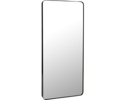 J-Line spiegel Markus - metaal/glas - zwart - large - 180 x 80 cm