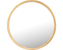 J-Line spiegel Mona Rond - ijzer/glas - goud - extra small - Ø 30 cm