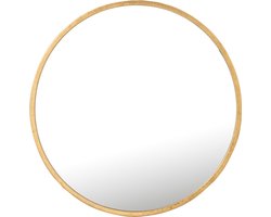 J-Line spiegel Mona Rond - ijzer/glas - goud - medium - Ø 50 cm