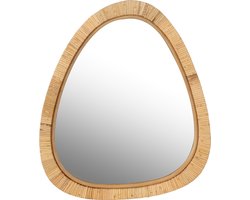 J-Line spiegel Paille - jute/glas - naturel - small - 54 x 46.5 cm