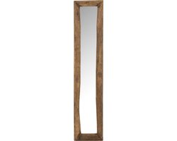 J-Line spiegel Rechthoek - hout - bruin - small - 120 x 24 cm