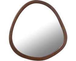 J-Line spiegel Whisp - hout - bruin - large - Ø 59 cm