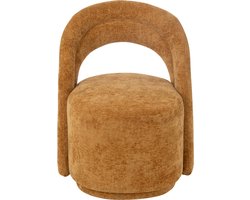 J-Line stoel Accent stoel - textiel - oker