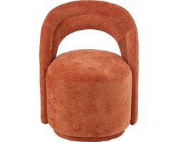 J-Line stoel Accent - textiel - oranje/roest