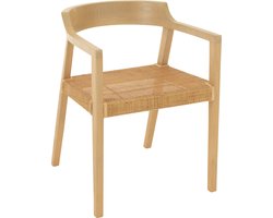 J-Line stoel Emma - hout - naturel