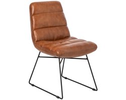 J-Line Stoel - leer - camel