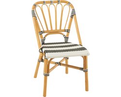 J-Line stoel Live - rotan/kunststof - naturel/zwart