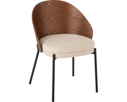 J-Line stoel Lone - multiplex/metaal - bruin/beige