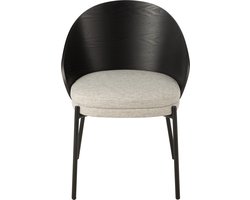 J-Line stoel Lone - multiplex/metaal - zwart/grijs