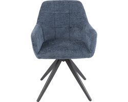 J-Line stoel Louna - ijzer/acryl - blauw