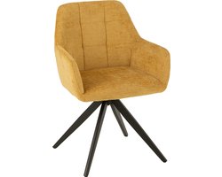 J-Line stoel Louna - ijzer/acryl - oker