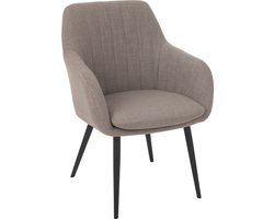 J-Line stoel Miles - staal/schuim - taupe