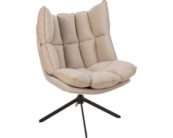 J-Line stoel Relax Kussen - textiel/metaal - beige