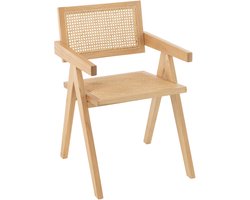 J-Line stoel Rooster - essenhout/rotan - naturel