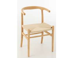 J-Line stoel Toon - beukenhout/touw - naturel
