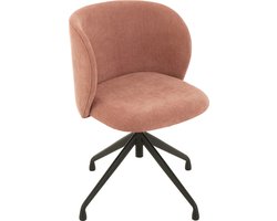 J-Line stoel Turn/Up/Down - textiel - lichtroze