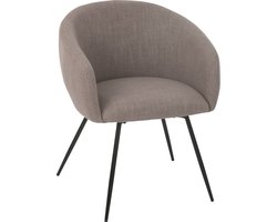 J-Line stoel Wales - staal/schuim - taupe