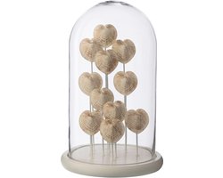 J-Line stolp Schelp - glas - wit/beige - large