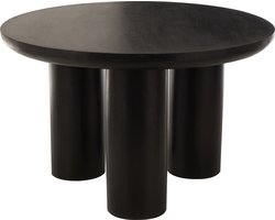 J-Line tafel Trio - mangohout - zwart