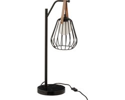 J-Line tafellamp Ignes - polyresin - zwart