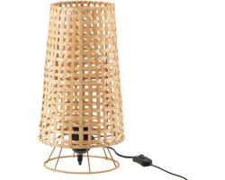 J-Line tafellamp Lena - rotan - naturel