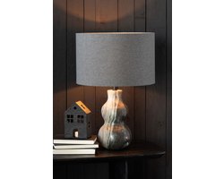 J-Line tafellamp Marmer - steen - zwart/grijs