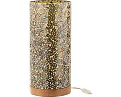 J-Line tafellamp Mozaiek - glas - groen - large