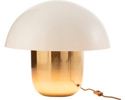 J-Line tafellamp Paddenstoel - ijzer - wit/goud - large