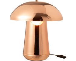 J-Line tafellamp Paddenstoel - metaal - koper
