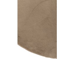 J-Line tapijt Cutie Rond - polyester - taupe