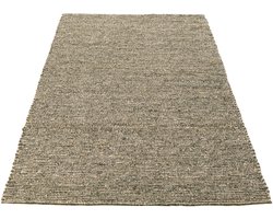 J-Line tapijt Geweven - polyester - ecru/olijfgroen