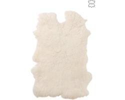 J-Line tapijt Konijnenvel Pels - imitatiebont - wit