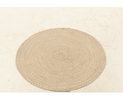 J-Line tapijt Miami Outdoor - polyester - naturel/wit - medium