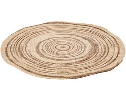 J-Line tapijt Rond - jute - beige/bruin