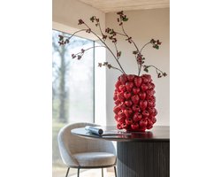 J-Line vaas Berry - keramiek - rood
