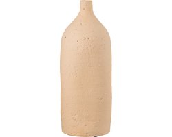 J-Line vaas Enya Fles - keramiek - beige - large - 40 cm hoog