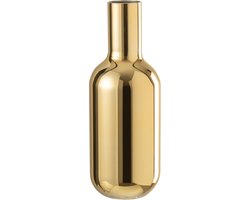 J-Line vaas Fles Decoratief - glas - goud - large - 32 cm hoog