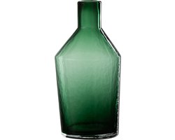 J-Line vaas Fles Decoratief - glas - groen - small - 28 cm hoog