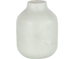 J-Line vaas Fles Marmer - steen - wit - large - Ø 11 cm