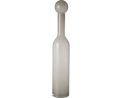 J-Line vaas fles + stop Effen - glas - wit - large