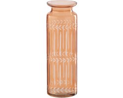 J-Line vaas - glas - oranje - small